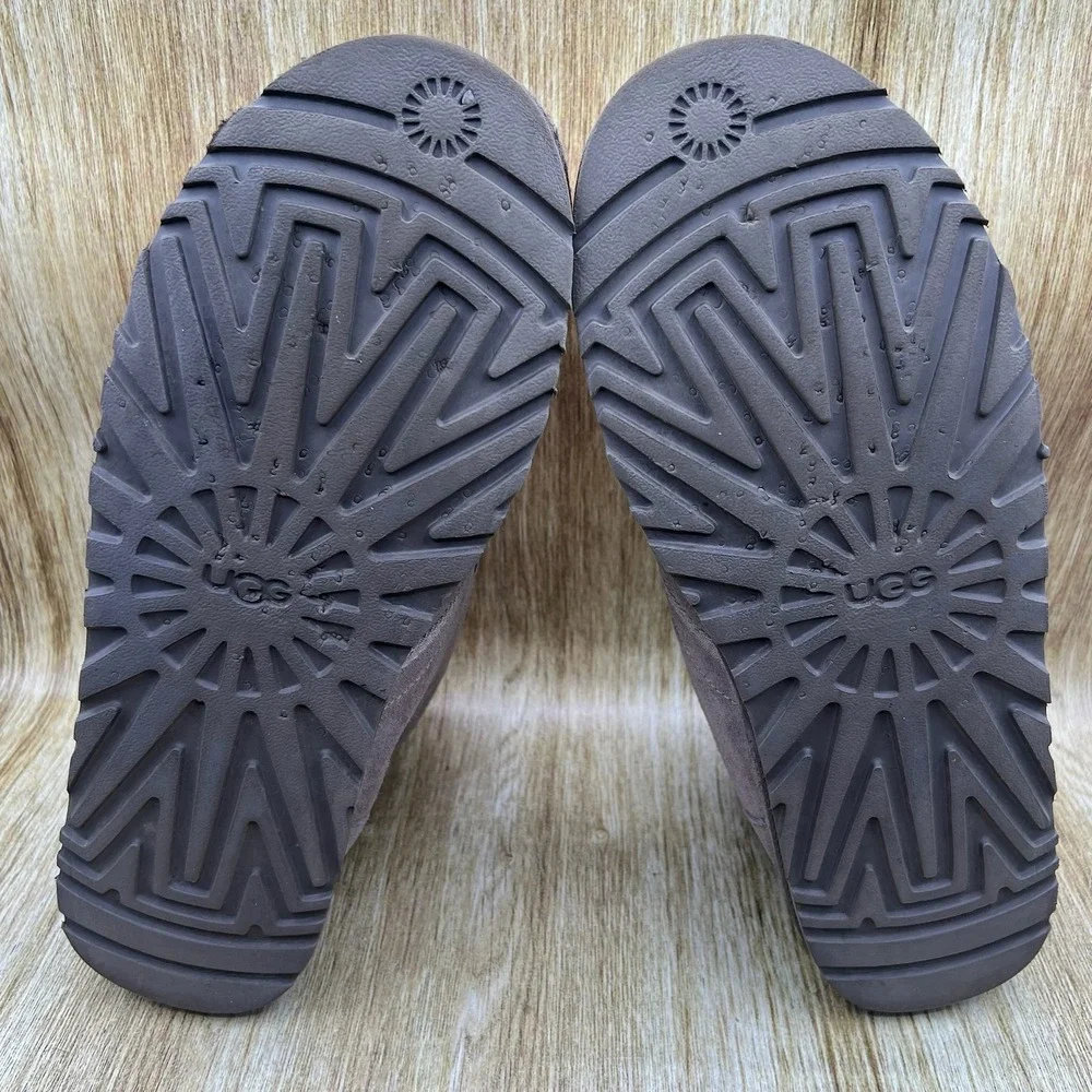 UGG Neumel Chukka Boots Men's Size 14 Grey Suede Sheepskin Lined Shoes 3236‎